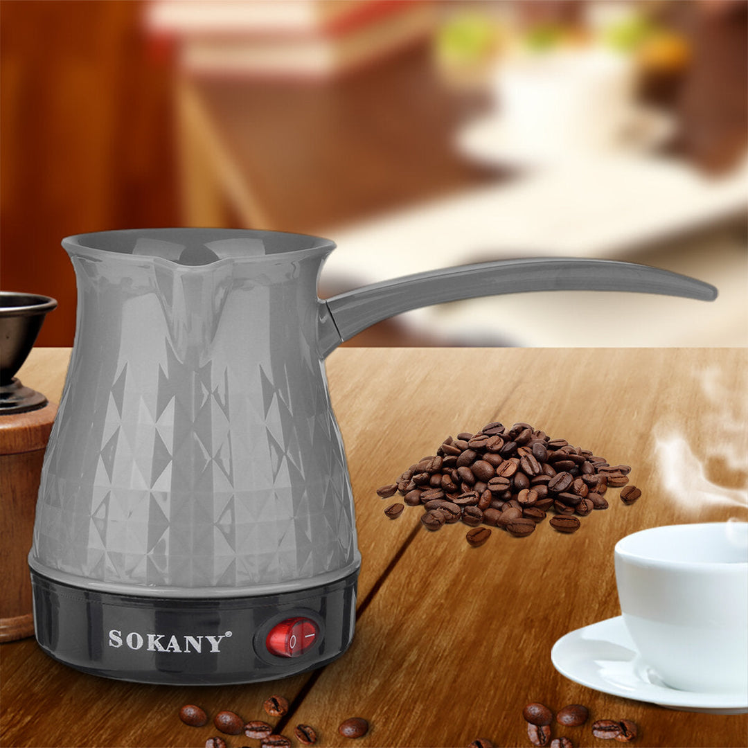 Electric Coffee Maker Pot Greek Turkish Espresso Machine 500ML 600W Image 1