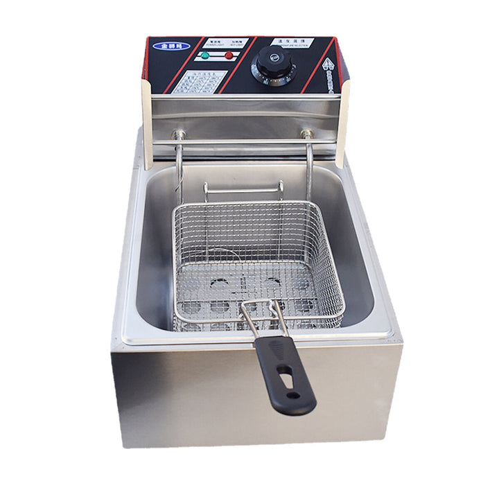 Electric Deep Fryer Kitchen Frying Chip Cooker Basket 6L 2.5KW Image 4