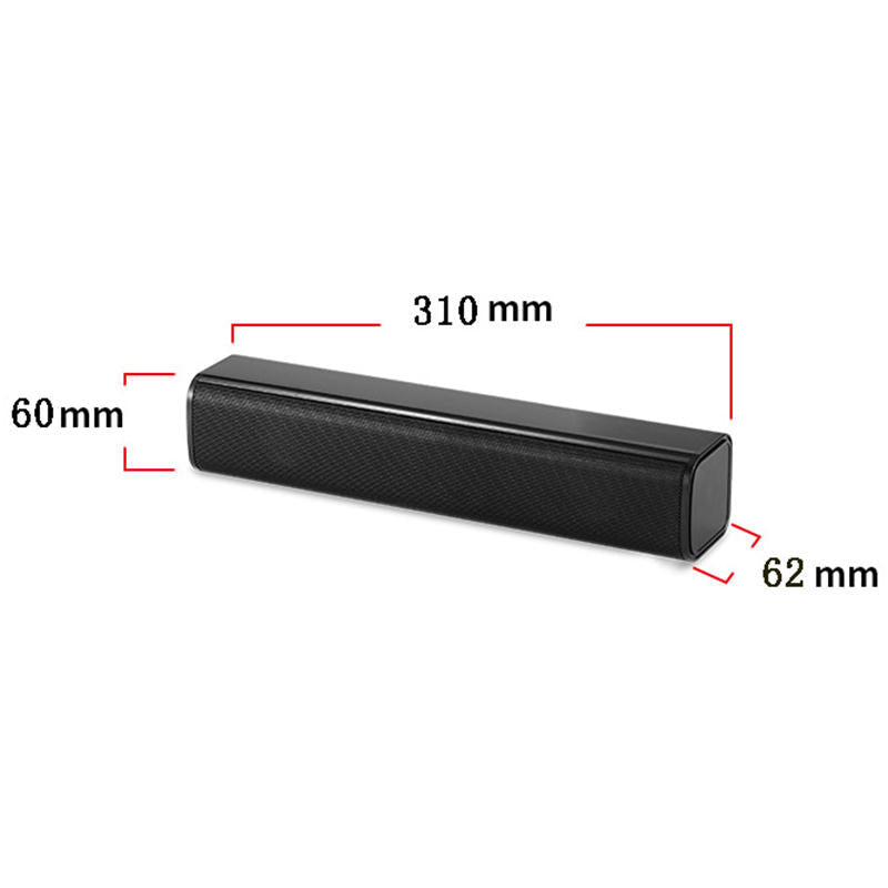 Dual Speaker Function Black Strip Subwoofer USB2.0 Computer Speaker Image 6