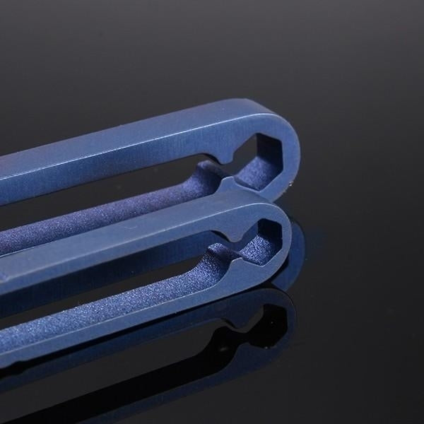 EDC TC4 Titanium Alloy Mini Blue Tweezers Portable Tool 44mm,82mm Image 6