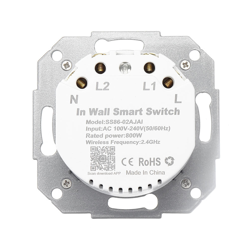 Dual WiFi Smart Light Wall Switch Socket Outlet DE EU Tuya Wireless Remote Control Work with Alexa Google Home Image 9