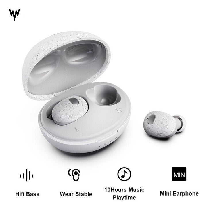 Earbuds bluetooth 5.0 Earphone HiFi Bass Stereo Mini Light Fitnesss Earbuds IPX7 Waterproof Headset with Mic Image 2