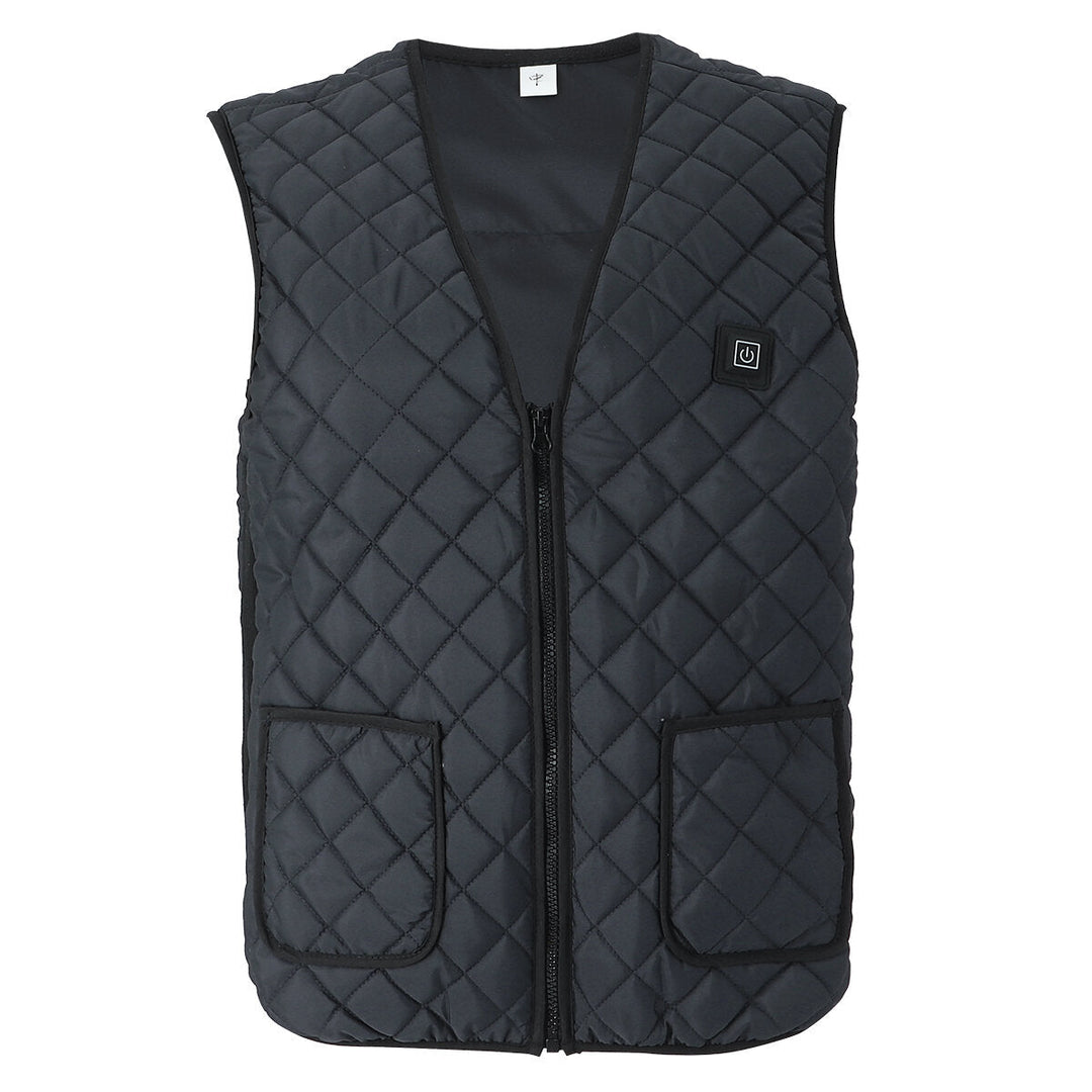 Electric 5 Gears Heated Vest Men Women Fast Heating Jacket Clothing APP Control Image 1