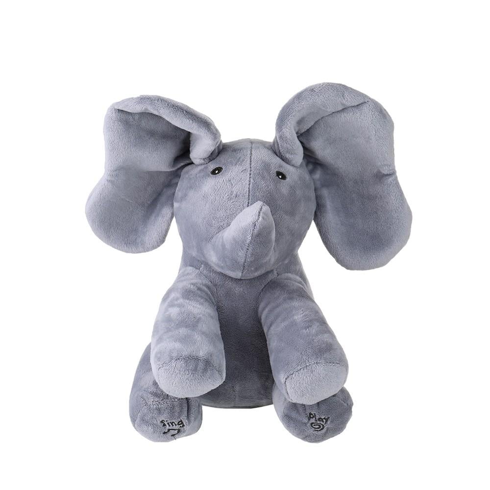 Electric Adorable Small Elephant Animated Flappy Push Doll Kids Present Image 1