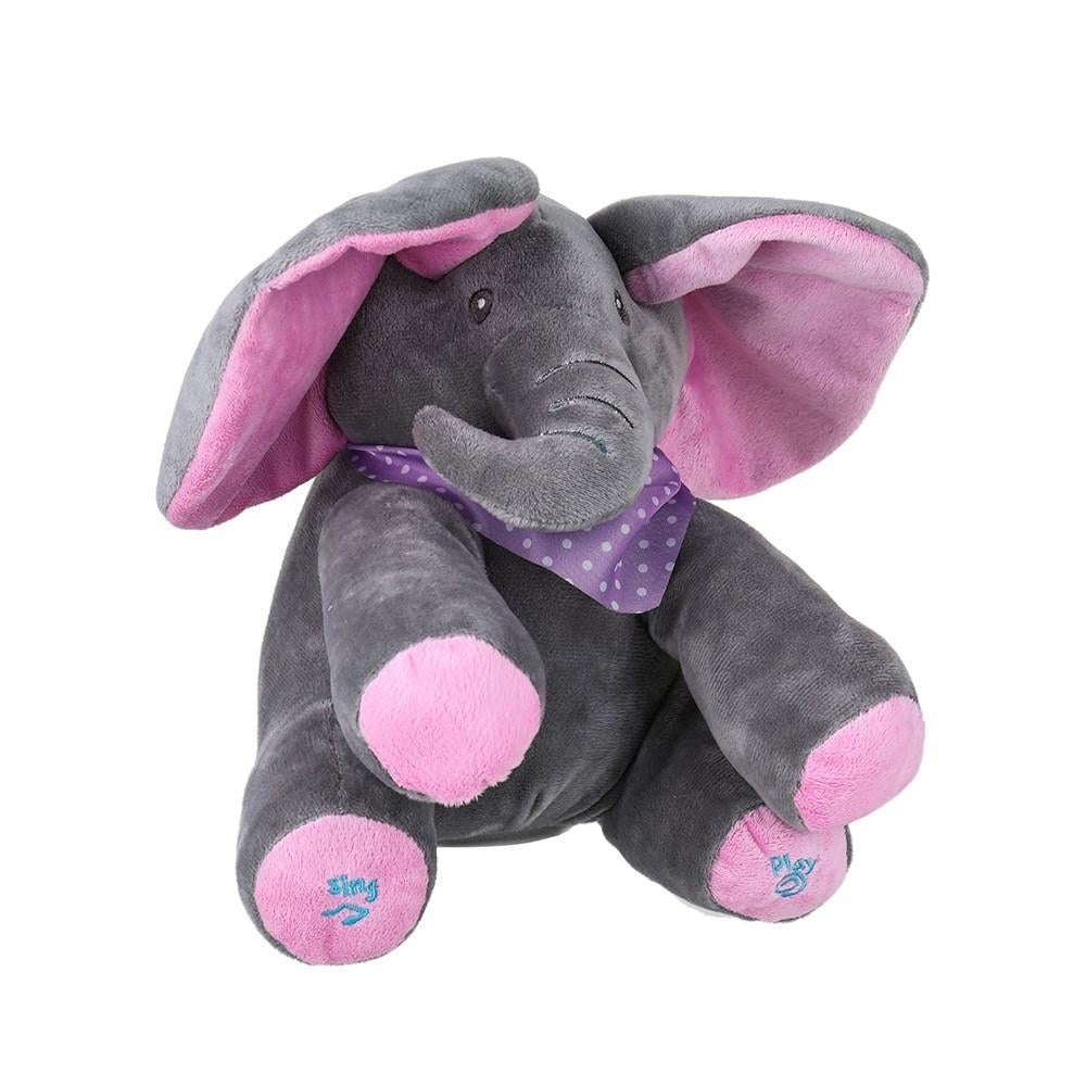 Electric Adorable Small Elephant Animated Flappy Push Doll Kids Present Image 7