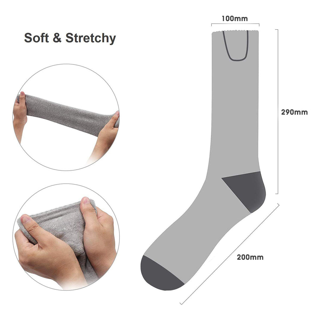 Electric Battery Chargable Heating Feet Leg Sock Winter Warmer Hot Heated Sock Image 4