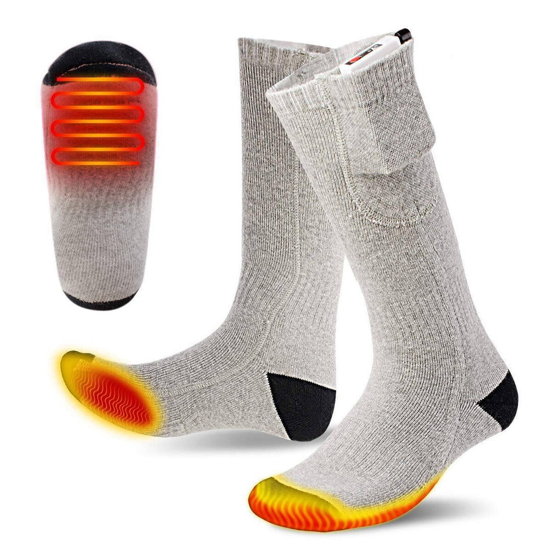 Electric Battery Chargable Heating Feet Leg Sock Winter Warmer Hot Heated Sock Image 4