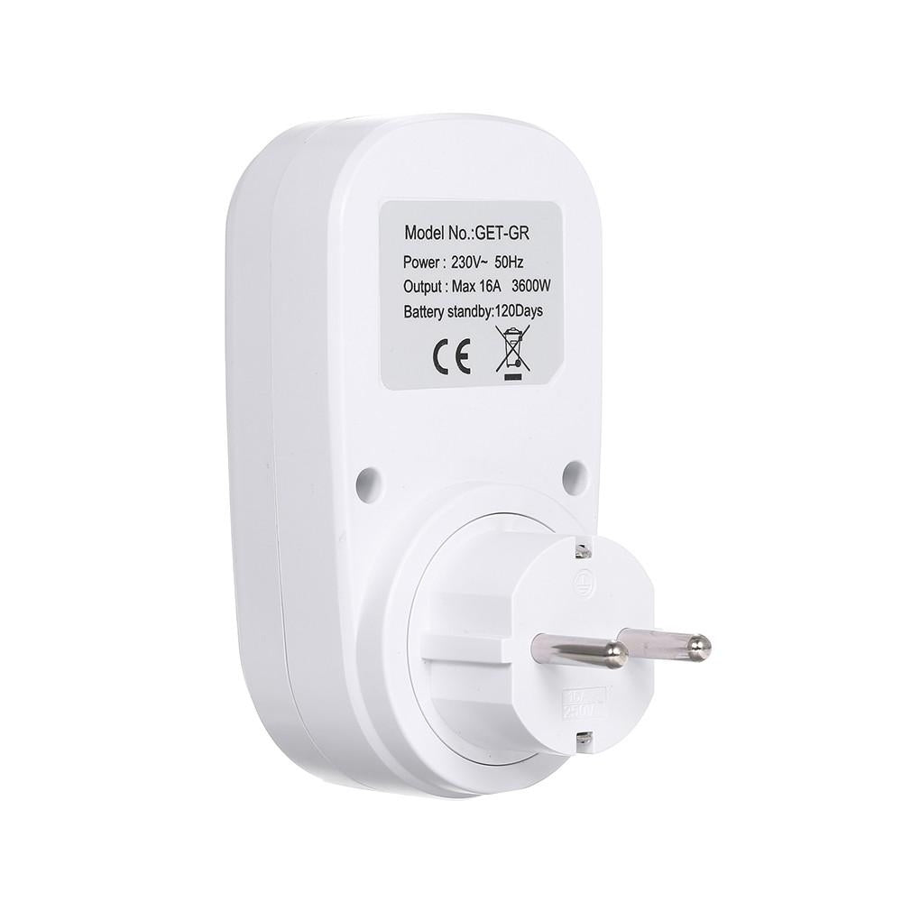 Digital Timer Switch Socket with LCD Display Plug-in Programmable Time Controller Intelligent Electronic Timing Image 4