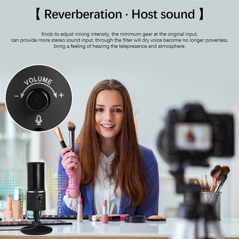 Digital Video Microphone Condenser Recording with 1080P Camera Webcam Hifi Stereo bluetooth Image 2