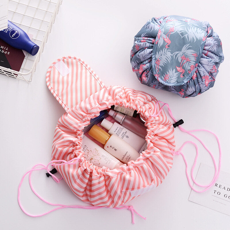 Drawstring Cosmetic Bag Travel Makeup Bag Wash Bag Storage Bag Image 2