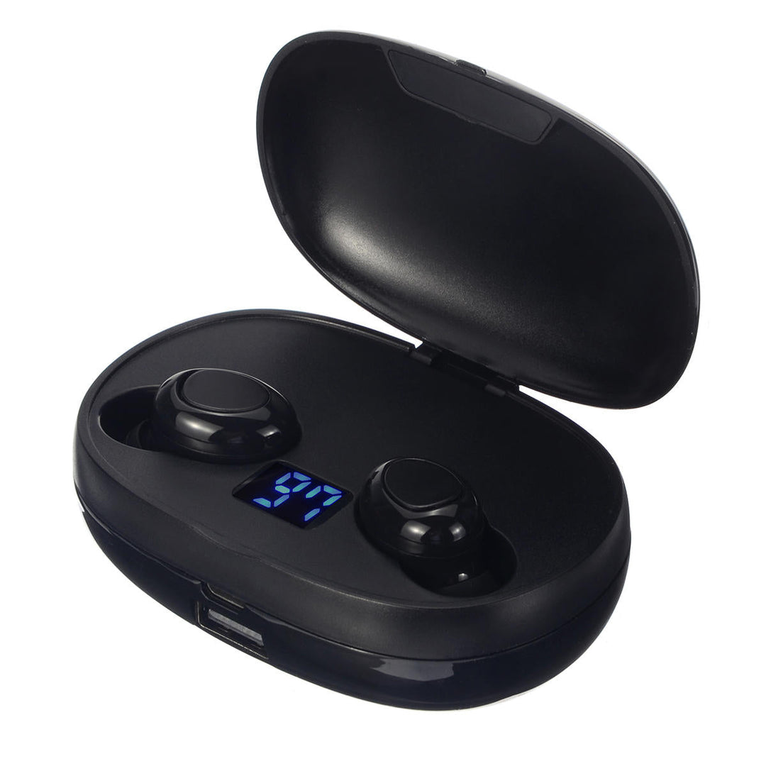Dual Digital Display True Wireless Headset Button Touch bluetooth 5.0 Earphone with Portable Charging Box Image 2