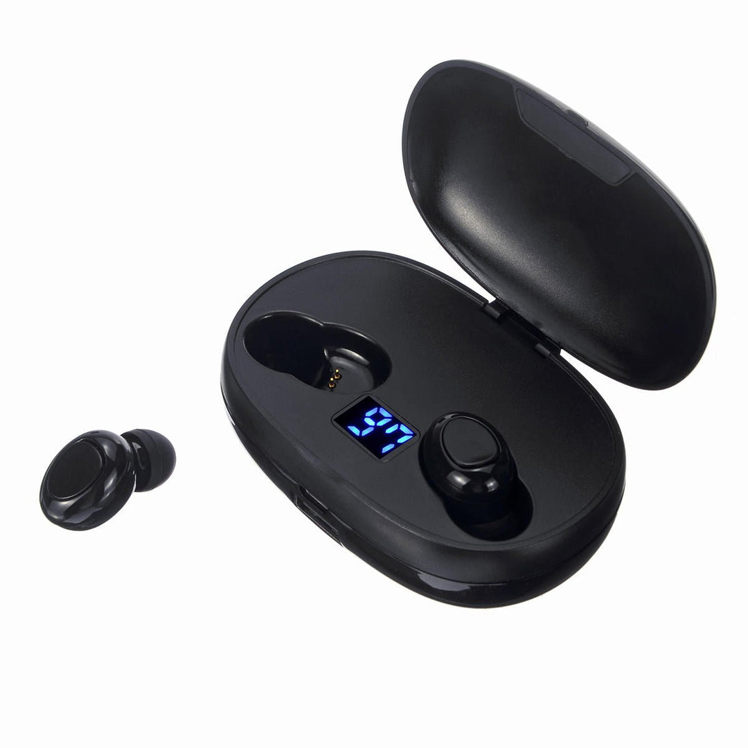 Dual Digital Display True Wireless Headset Button Touch bluetooth 5.0 Earphone with Portable Charging Box Image 1