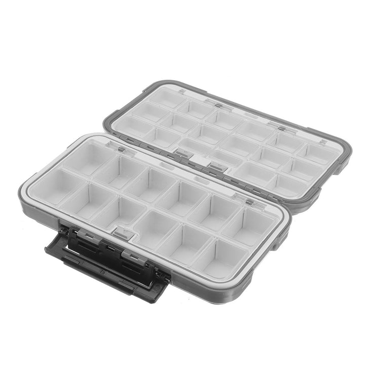 Dual-Layer Plastic Fishing Lure Fish Hook Bait Storage Tackle Box Case Organizer Image 9