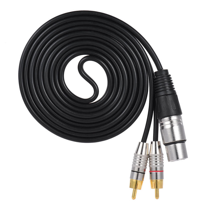Dual RCA Male to XLR Female Plug Stereo Audio Cable for Microphone Mixer Speaker Amplifiers Image 2