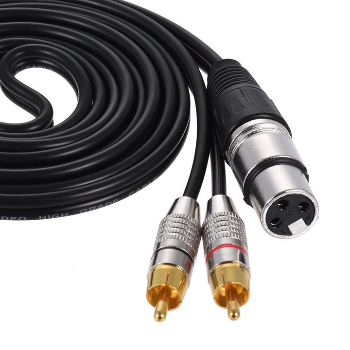 Dual RCA Male to XLR Female Plug Stereo Audio Cable for Microphone Mixer Speaker Amplifiers Image 4
