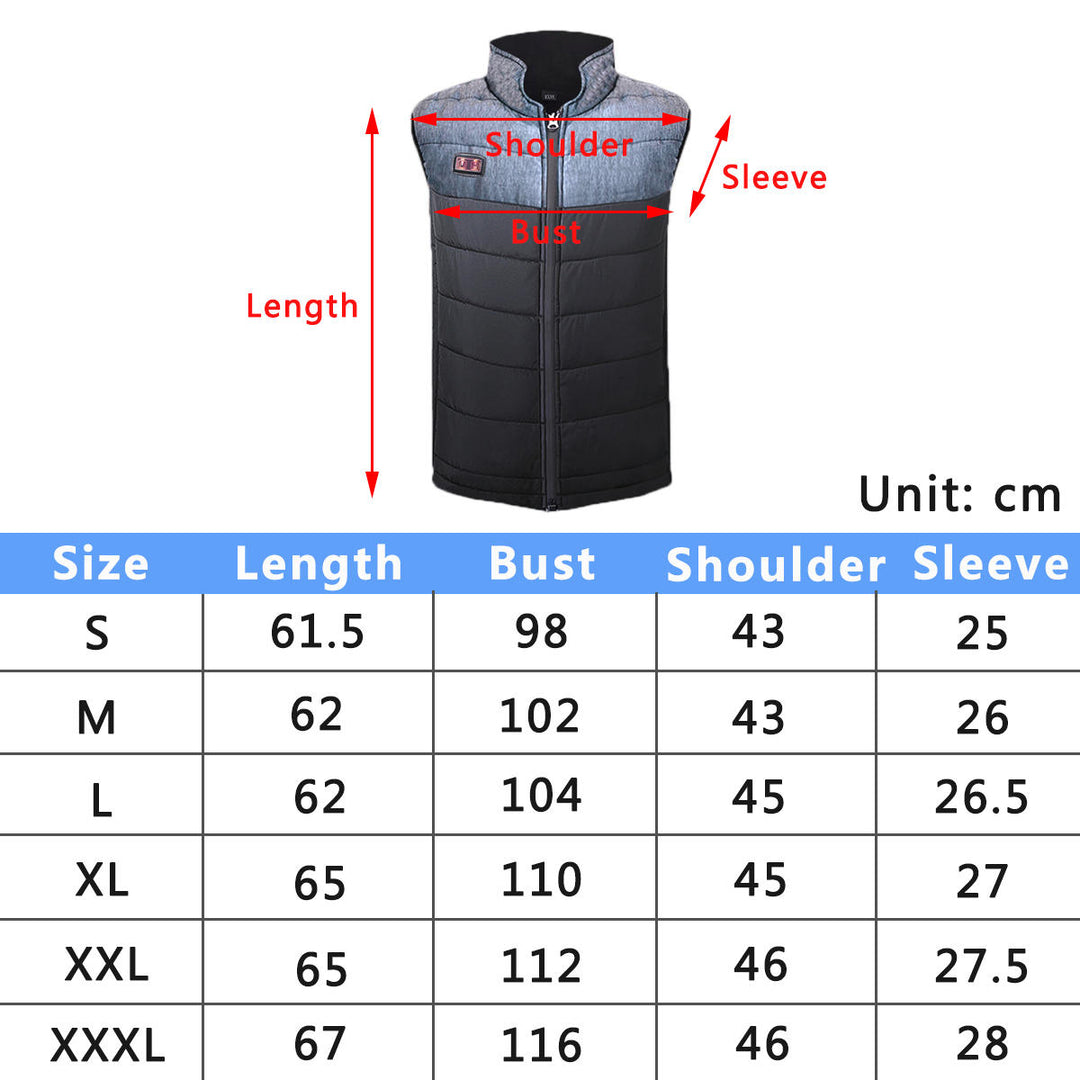 Dual System Heating Vest Men Wome USB Chargingn Heat Vest Jacket Thermal Coats Warmer Image 3
