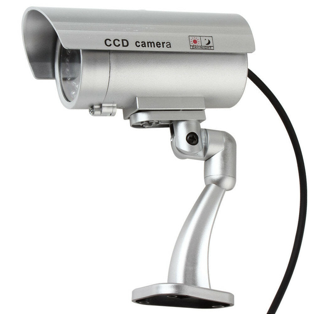 Dummy Security Camera CCTV CCD Outdoor Waterproof Simulation Surveillance Camera With Red Flashing LED Image 4