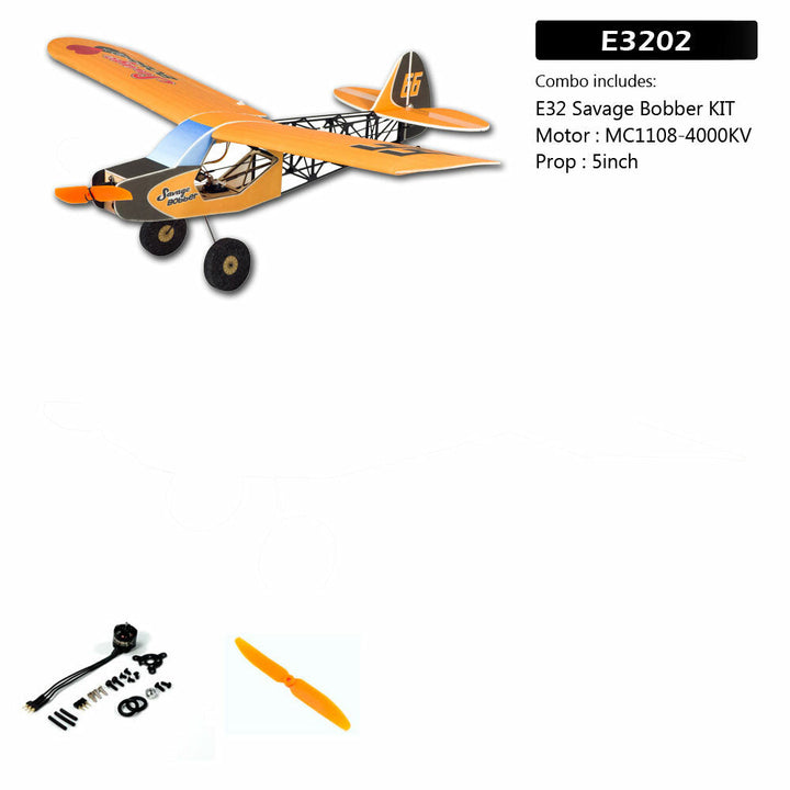 E32 Savage Bobber 600mm Wingspan PP Foam Slow Flyer Fixed Wing RC Airplane Image 3