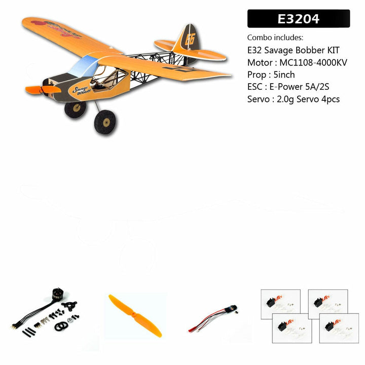 E32 Savage Bobber 600mm Wingspan PP Foam Slow Flyer Fixed Wing RC Airplane Image 1