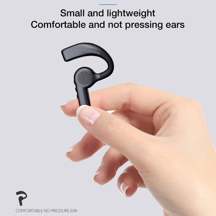Earhook Wireless bluetooth 5.0 Headphones Bone Conduction Concept Painless Headset Waterproof Hands-free with Mic Single Image 4