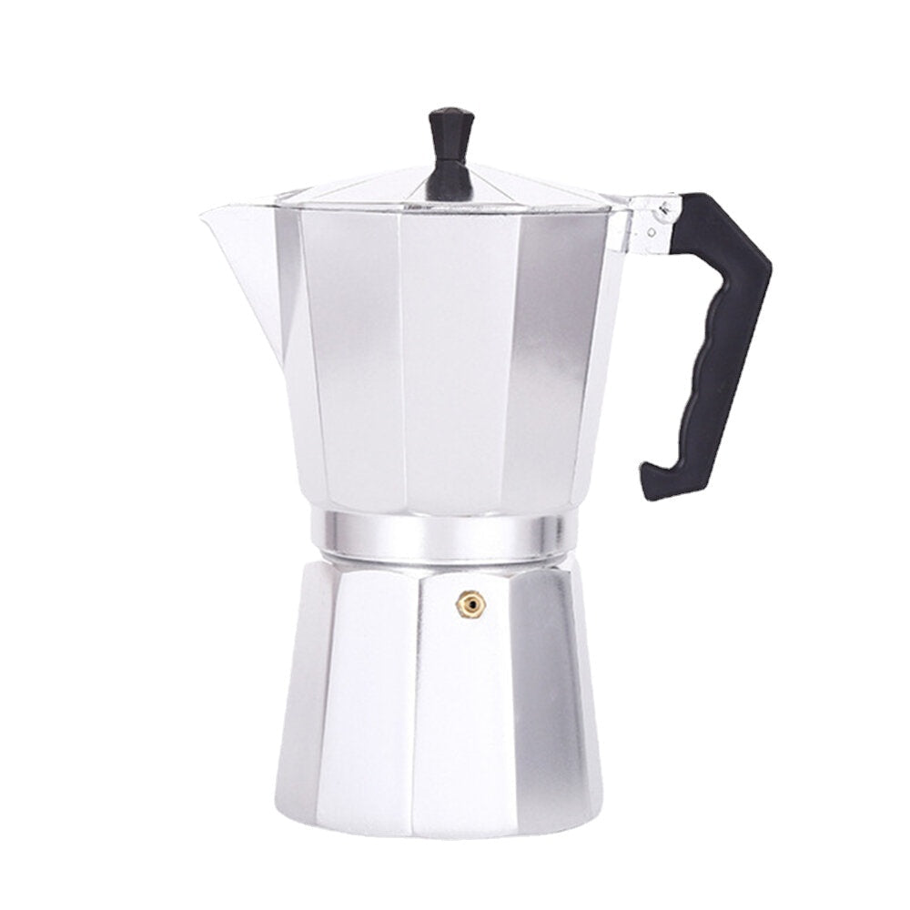 Express Espresso Maker Cup Aluminum Mocha Pot Ergonomic Handle Safety Relief Valve More Convenient to Drink Coffee Image 2