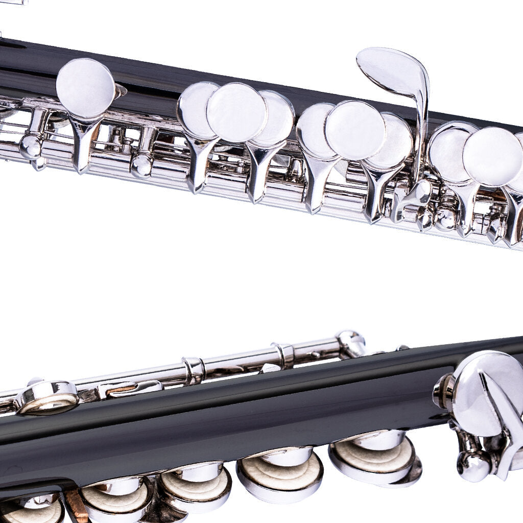 Excellent Nickel Plated C Key Piccolo W/ Case Cleaning Rod And Cloth And Gloves Cupronickel Piccolo Set Image 10