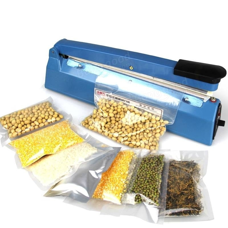 Electric Manual Vacuum Sealer Machine Food Tea Plastic Bag Heating Seal Ring Machine Image 2