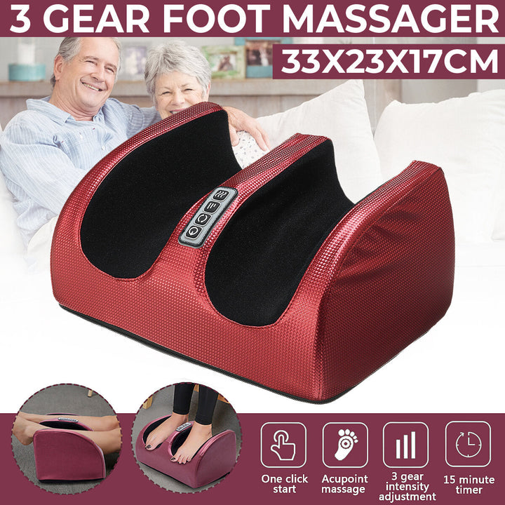 Electric Heating Foot Massager Machine Muscle Relaxation Leg Massager Kneading Blood Circulation Heat Therapy Massage Image 2