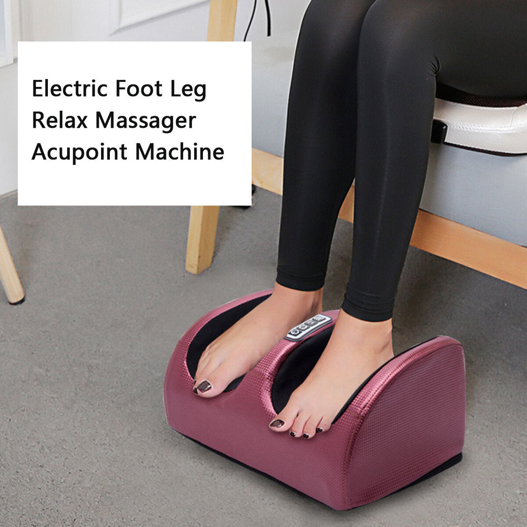 Electric Heating Foot Massager Machine Muscle Relaxation Leg Massager Kneading Blood Circulation Heat Therapy Massage Image 3