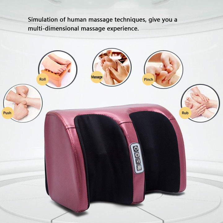 Electric Heating Foot Massager Machine Muscle Relaxation Leg Massager Kneading Blood Circulation Heat Therapy Massage Image 4