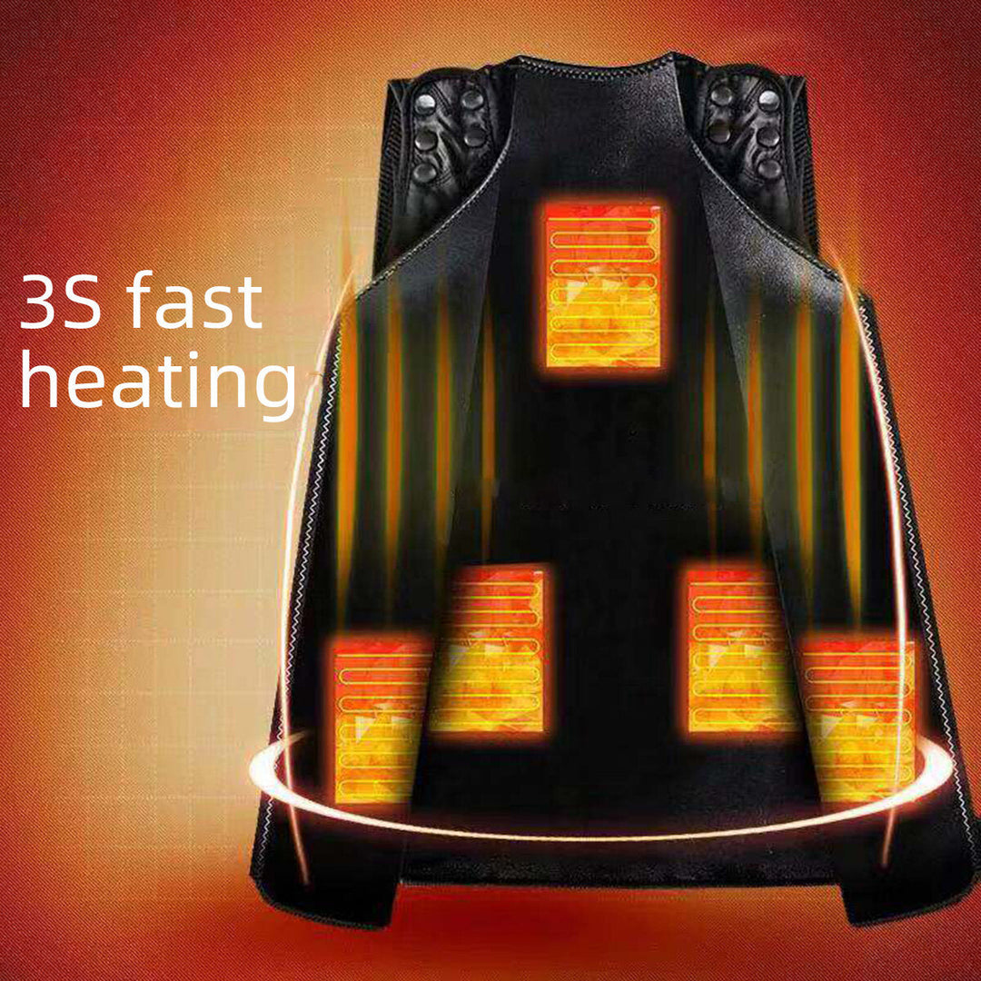 Electric Heating Vest Charging Heating Warm Clothes Temperature Control Smart Electric Heating Vest For Winter Image 2