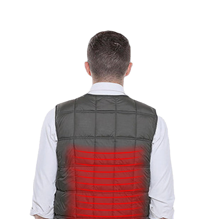 Electric Heating USB Sleeveless Vest Winter Heated Outdoor Fishing Jacket Image 3