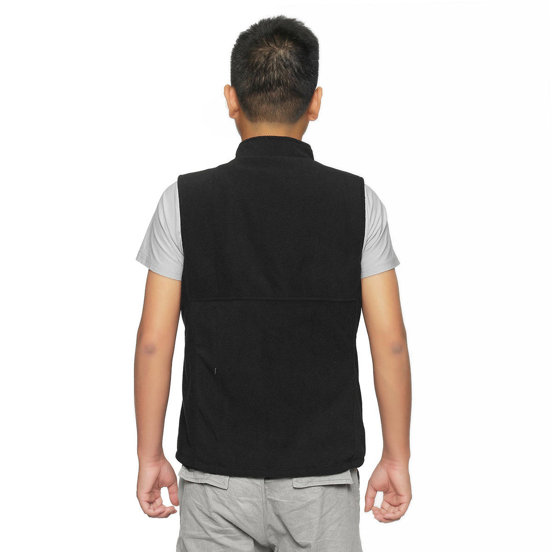 Electric Heating Vest Coat Jacket Adjustable Temperature Warmer Mens Clothing Image 3