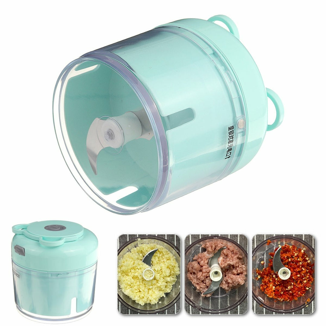 Electric Meat Garlic Grinder Wireless Mini Food Chopper Mincer Mixer USB Charging for Kitchen Image 4