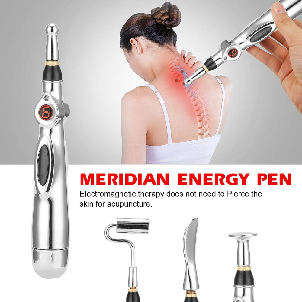 Electronic Acupuncture Pen Electric Meridians Therapy Massage Pen Meridian Energy Pen Massage Tool Image 2