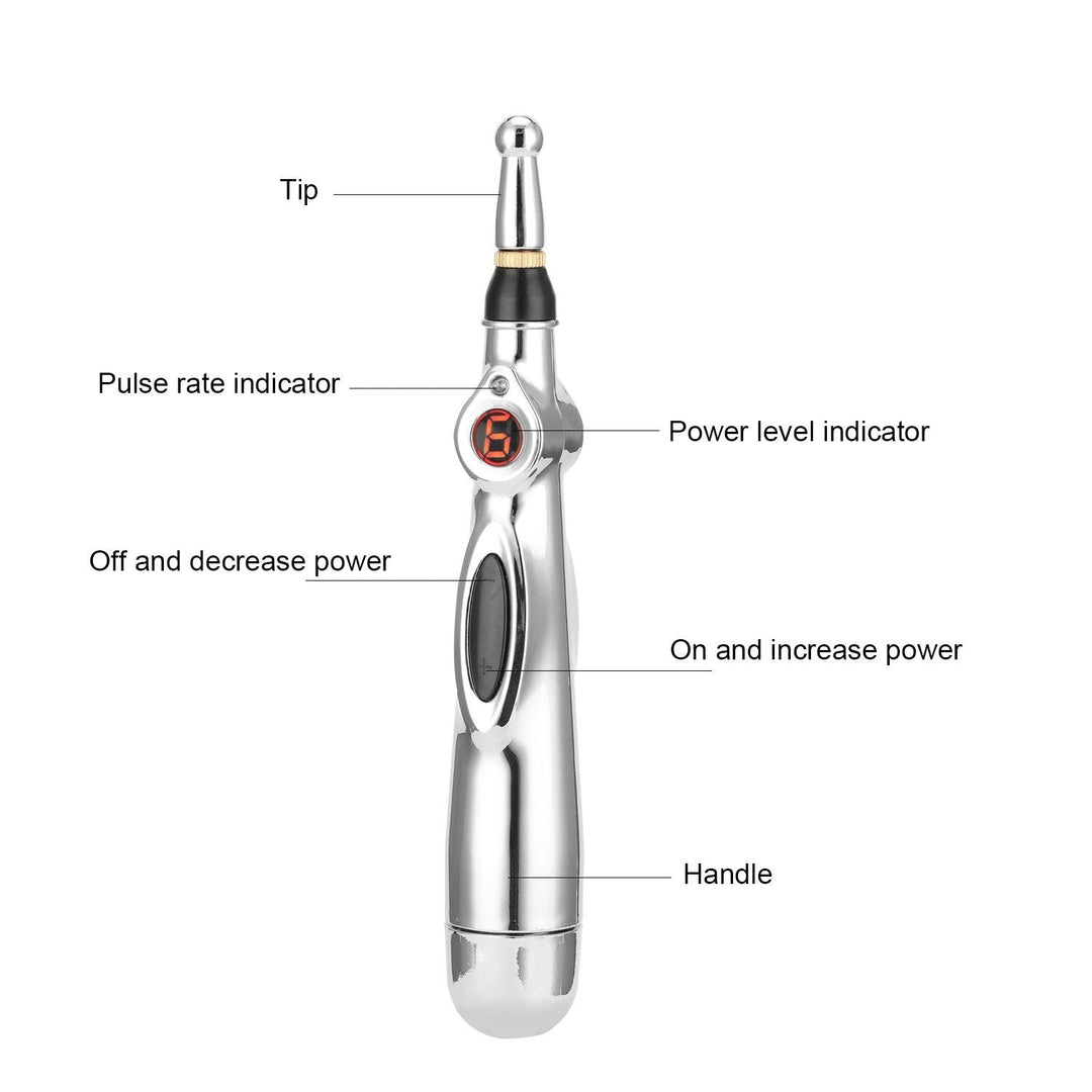 Electronic Acupuncture Pen Electric Meridians Therapy Massage Pen Meridian Energy Pen Massage Tool Image 8