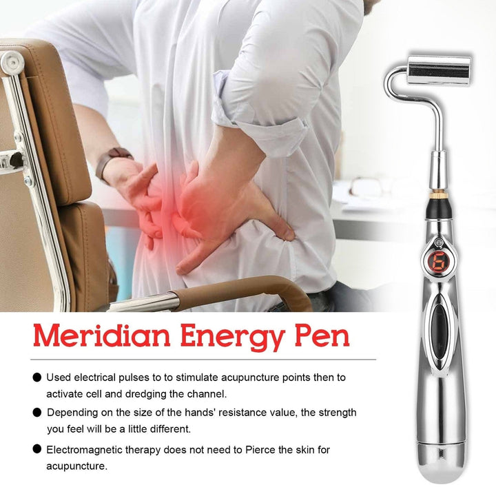 Electronic Acupuncture Pen Electric Meridians Therapy Massage Pen Meridian Energy Pen Massage Tool Image 9