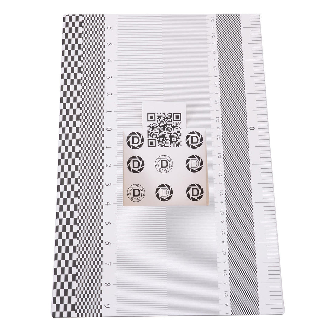 Folding Card Lens Focus Testing Tool Professional Calibration Alignment AF Adjustment Ruler Chart Image 4