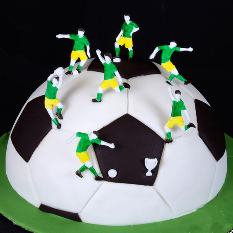 Food Grade Silicone Cake Mold DIY Chocalate Cookies Ice Tray Baking Tool Football Player Shape Image 4