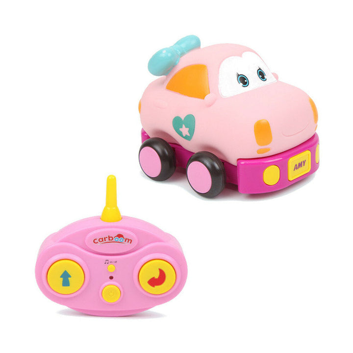 Electric Wireless Control Cartoon Mini RC Car with LED Light Music without Battery Toys Image 4