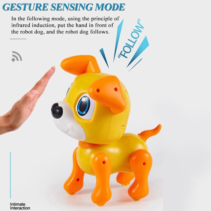 Electronic Robot Dog Toy with Gesture Sensing Lights and Puppy Sounds Intelligent Playing Music Image 4