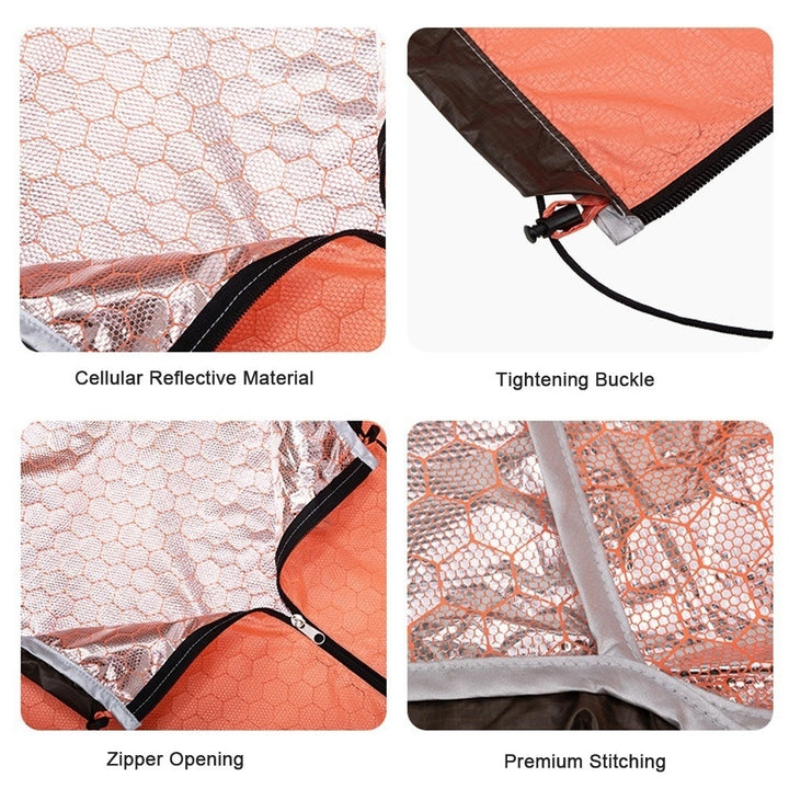 Emergency Sleeping Bag Lightweight Waterproof Heat Reflective Thermal Sleeping Bag Image 8