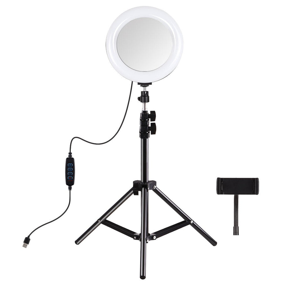 Fill Light Dual Color Temperature LED Arc Ring Lamp with Tripod for Photography Studio Live Broadcast 3200-5600K 7.9 Image 1