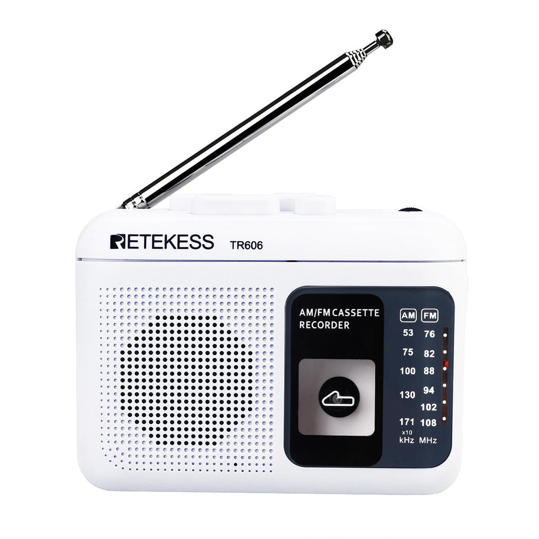 FM AM Portable Radio with Cassette Playback Voice Recorder Image 1