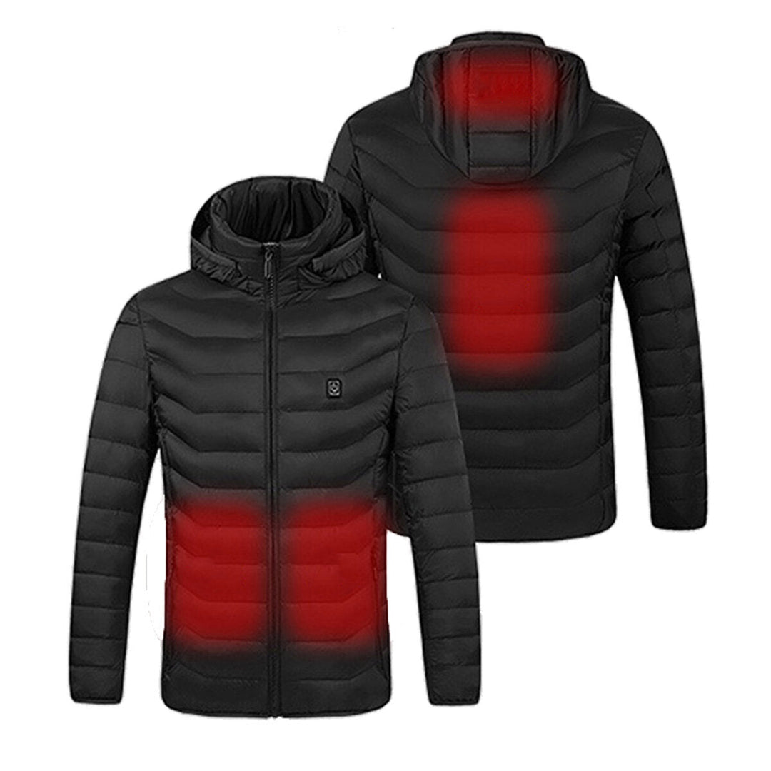 Electric USB Heated Vest Jacket Coat Warm 4 Heating Area Cloth Body 3 Levels Image 7