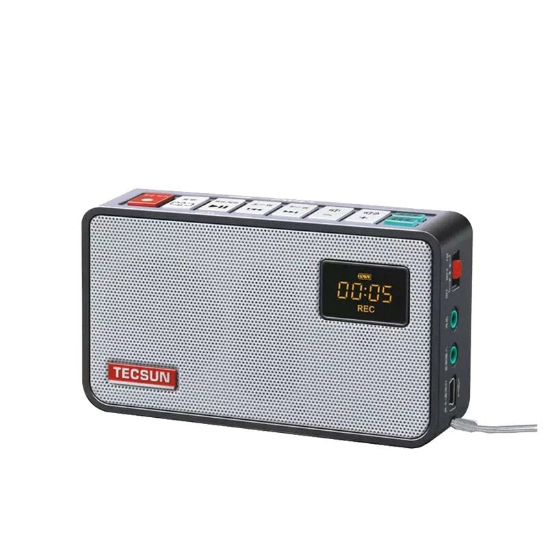 FM Mini-loudspeaker Digital Tuning Recorder MP3 Player Radio Speaker Support TF Card Image 1