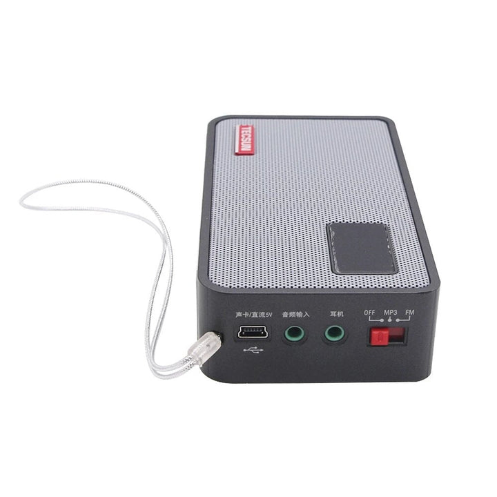 FM Mini-loudspeaker Digital Tuning Recorder MP3 Player Radio Speaker Support TF Card Image 3