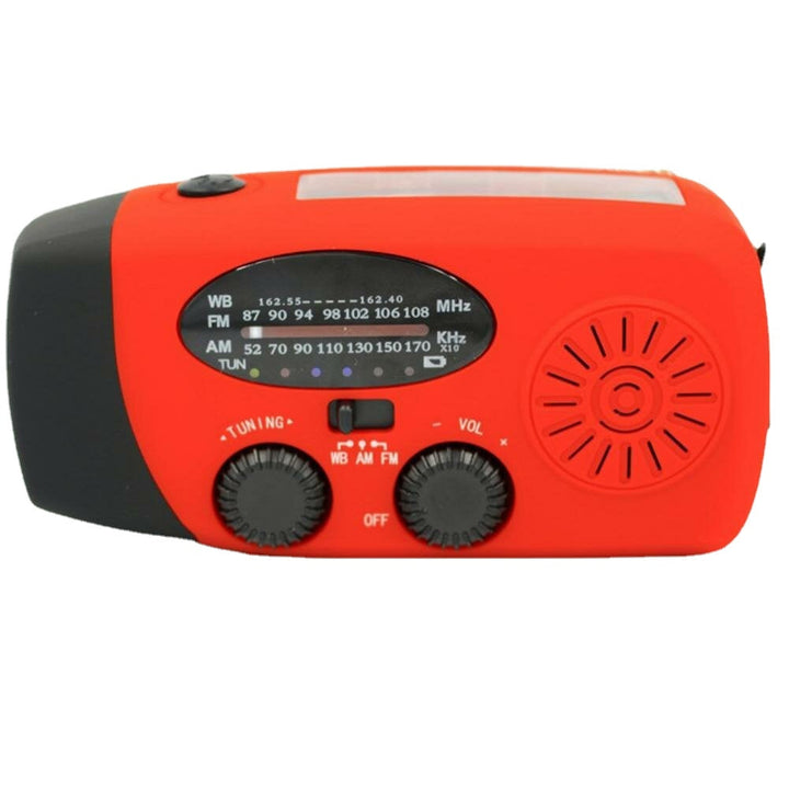 FM Radio Portable USB Travel Camping SOS Emergency Lighting Stable Solar Powered Charging With Hand Cranks Image 4