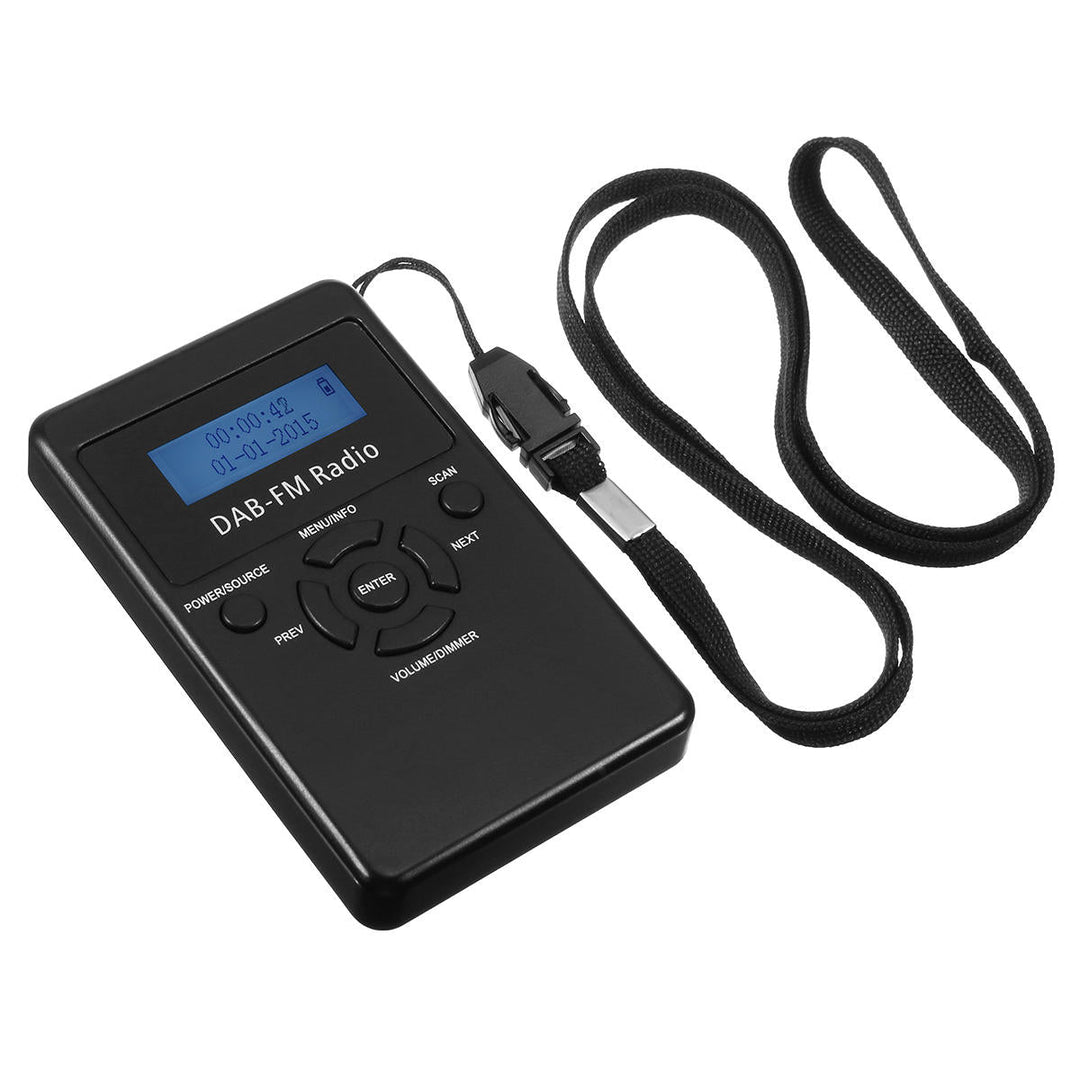 FM/DAB Radio Portable Digital Audio Broadcasting Rechargeable Receiver Headphone Image 3