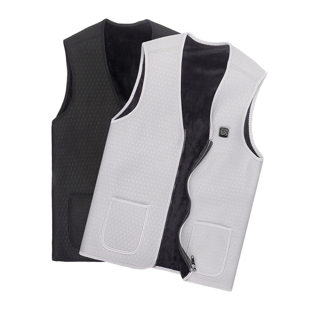 Electric Vest Heated Cloth Jacket USB Warm Up Heating Pad Body Warmer Women Mens Image 2